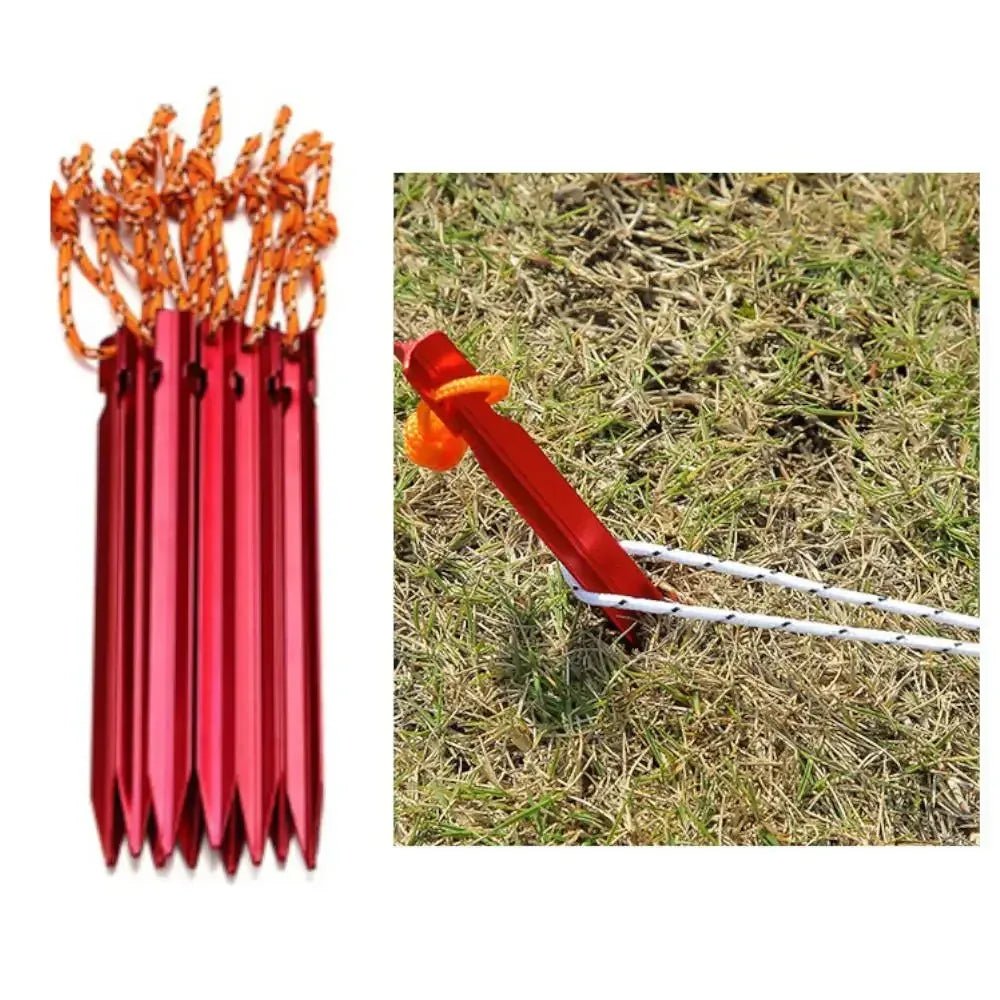 10pcs/set 18cm Aluminum Alloy Tent Pegs